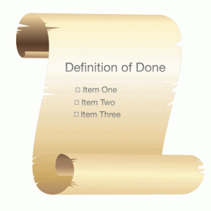 Definition of Done scroll